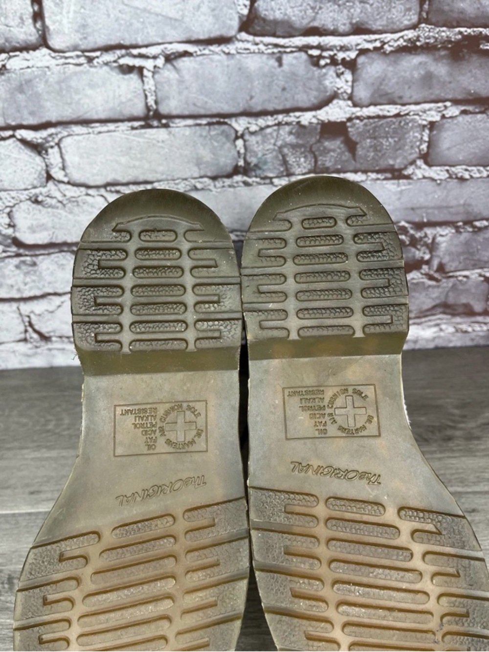 Dr Doc Martens 10183 White 14 Eyelet Zip Up Combat Boots Women's Sz 9M US/41EU - Picture 6 of 8